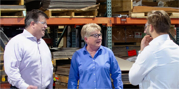 Southern Aluminum CEO Allison Schultz laughing